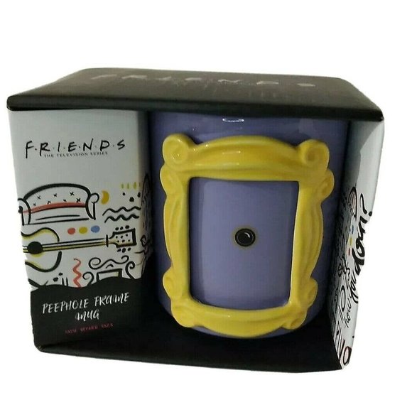PALADONE Other - Friends TV Series Purple Peephole Photo Frame 21oz. Mug Authentic Warner Bros.